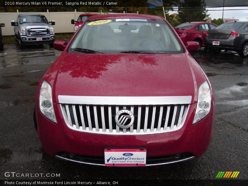 Sangria Red Metallic / Camel 2010 Mercury Milan V6 Premier