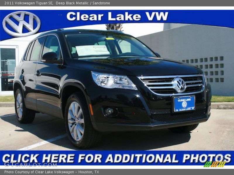 Deep Black Metallic / Sandstone 2011 Volkswagen Tiguan SE