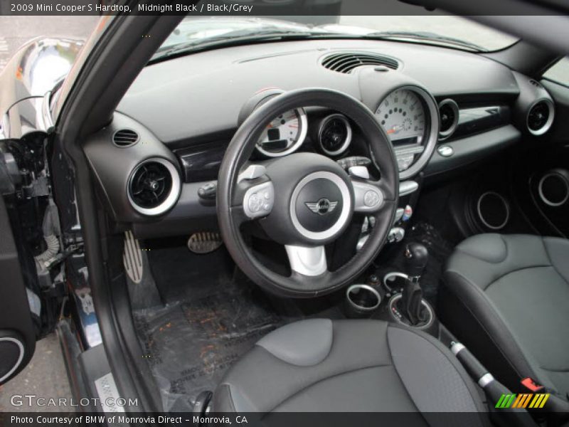 Midnight Black / Black/Grey 2009 Mini Cooper S Hardtop