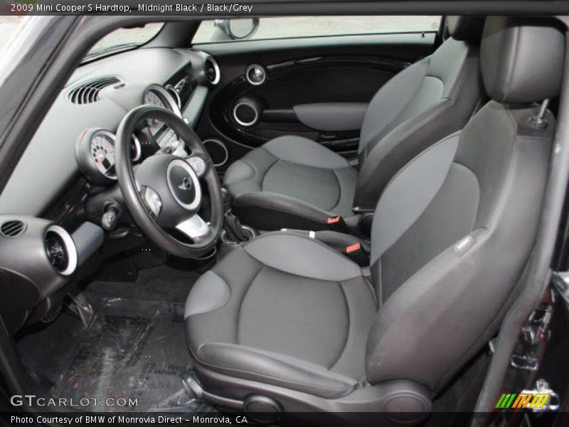 Midnight Black / Black/Grey 2009 Mini Cooper S Hardtop