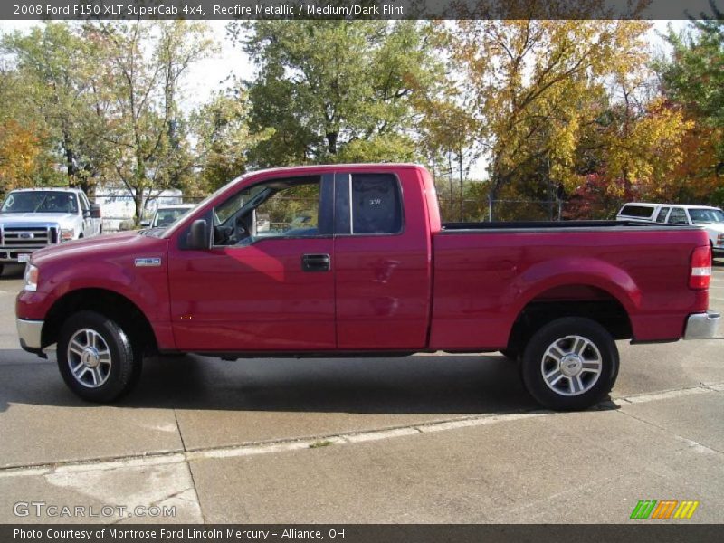 Redfire Metallic / Medium/Dark Flint 2008 Ford F150 XLT SuperCab 4x4