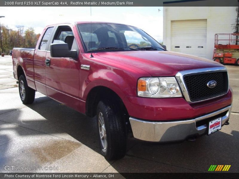 Redfire Metallic / Medium/Dark Flint 2008 Ford F150 XLT SuperCab 4x4