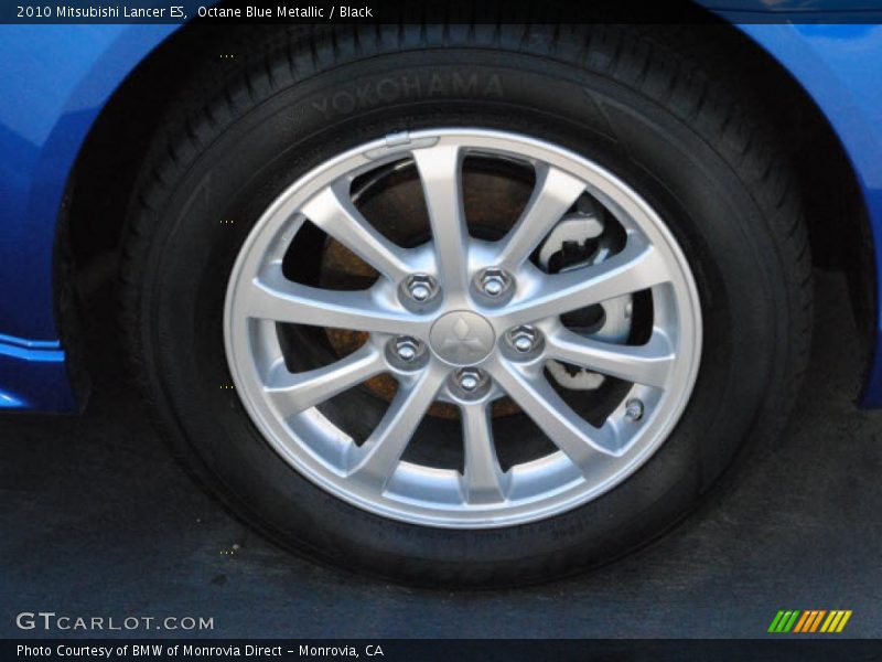 Octane Blue Metallic / Black 2010 Mitsubishi Lancer ES