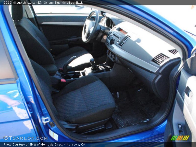 Octane Blue Metallic / Black 2010 Mitsubishi Lancer ES