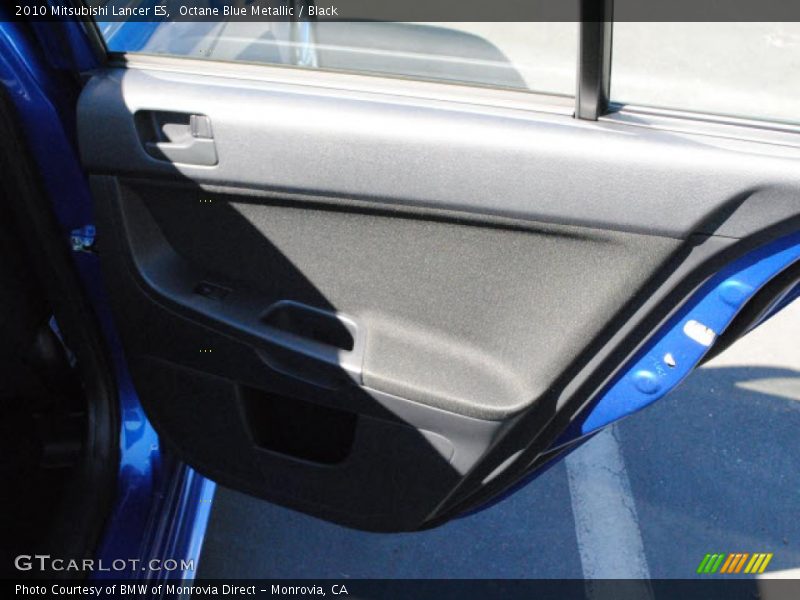 Octane Blue Metallic / Black 2010 Mitsubishi Lancer ES