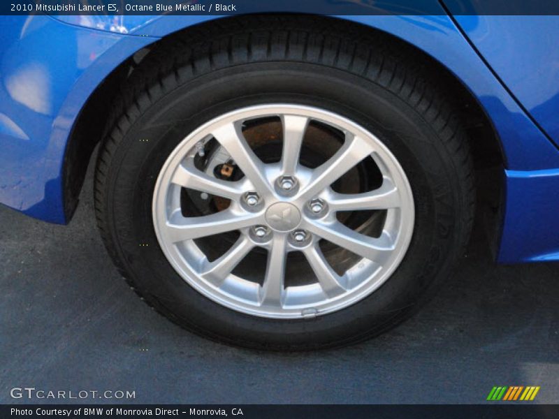 Octane Blue Metallic / Black 2010 Mitsubishi Lancer ES