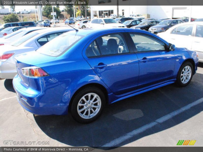 Octane Blue Metallic / Black 2010 Mitsubishi Lancer ES