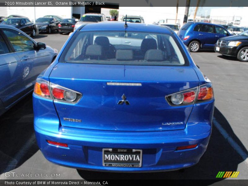 Octane Blue Metallic / Black 2010 Mitsubishi Lancer ES
