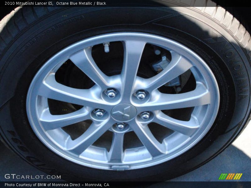 Octane Blue Metallic / Black 2010 Mitsubishi Lancer ES
