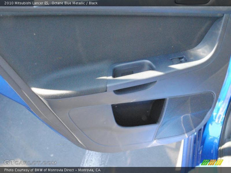 Octane Blue Metallic / Black 2010 Mitsubishi Lancer ES