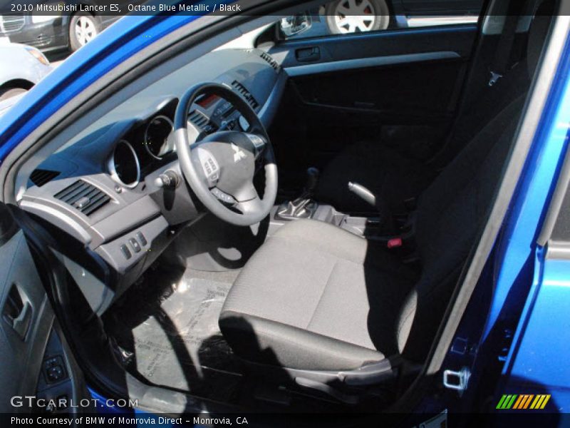 Octane Blue Metallic / Black 2010 Mitsubishi Lancer ES