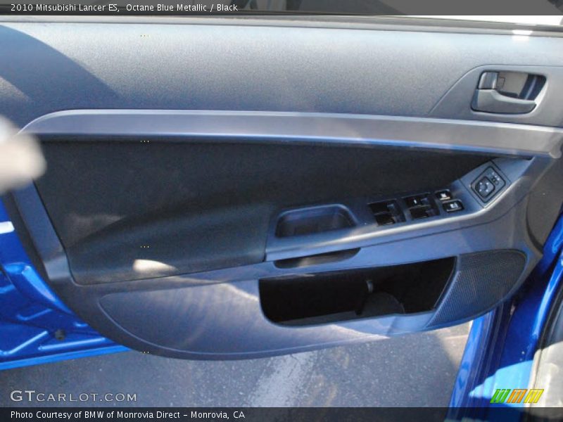 Octane Blue Metallic / Black 2010 Mitsubishi Lancer ES