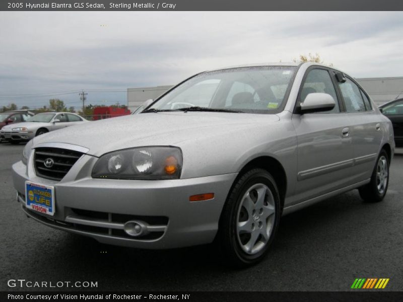 Sterling Metallic / Gray 2005 Hyundai Elantra GLS Sedan