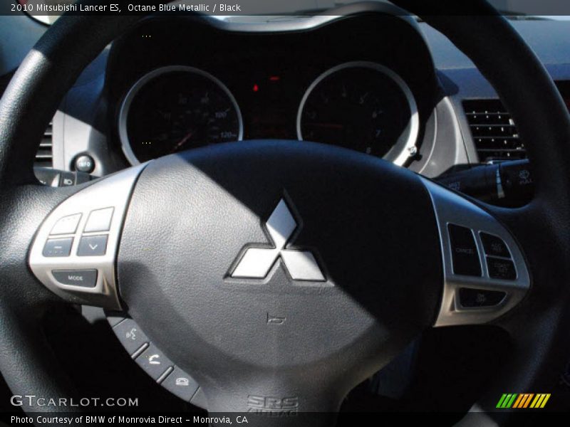 Octane Blue Metallic / Black 2010 Mitsubishi Lancer ES
