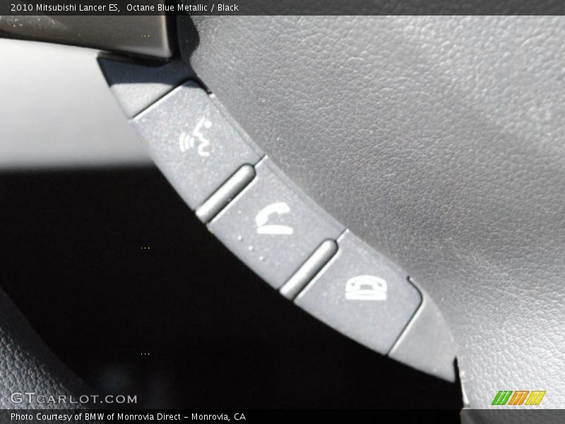 Octane Blue Metallic / Black 2010 Mitsubishi Lancer ES