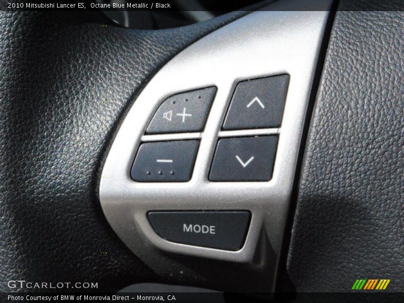 Octane Blue Metallic / Black 2010 Mitsubishi Lancer ES