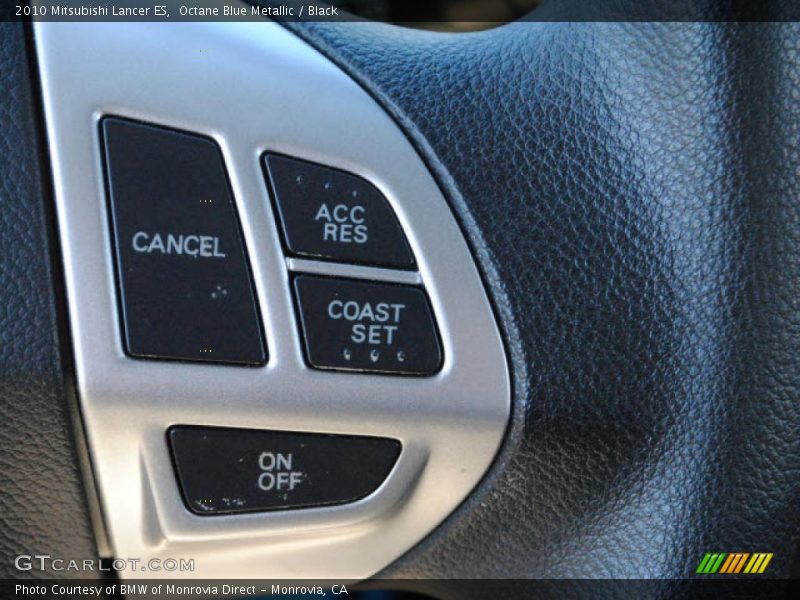Octane Blue Metallic / Black 2010 Mitsubishi Lancer ES