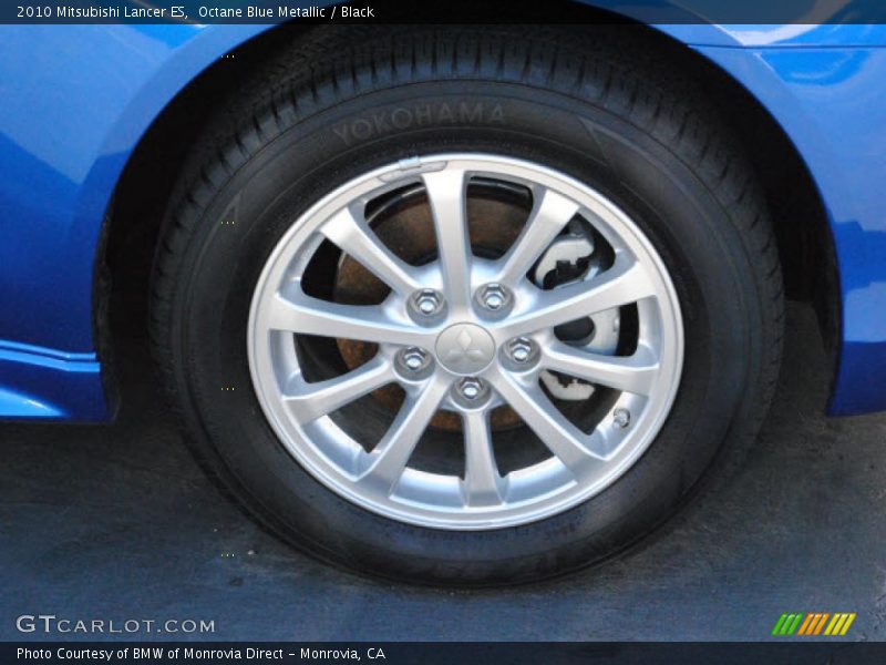 Octane Blue Metallic / Black 2010 Mitsubishi Lancer ES