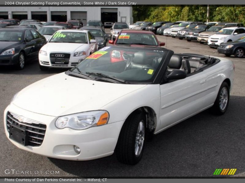 Stone White / Dark Slate Gray 2004 Chrysler Sebring Touring Convertible