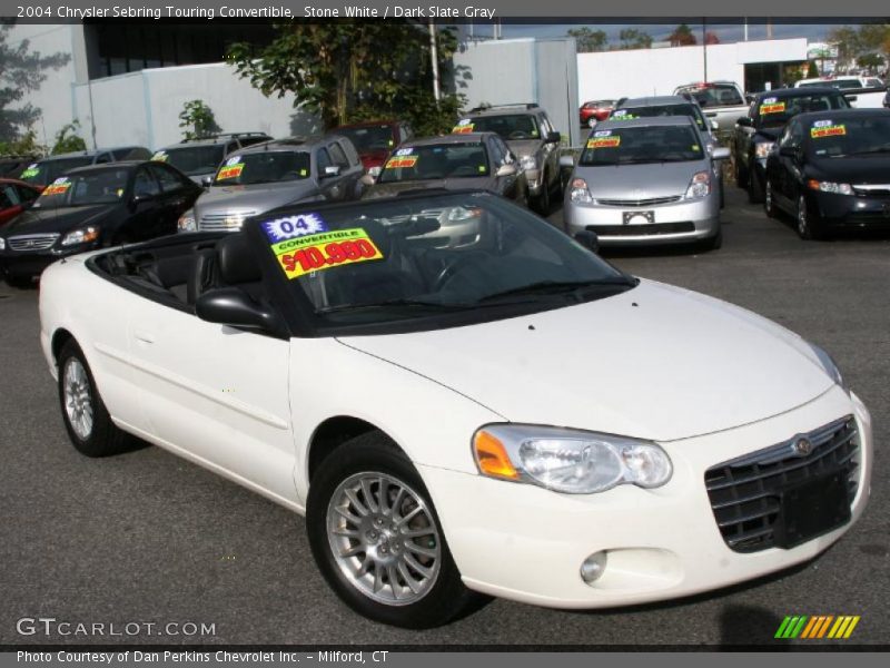 Stone White / Dark Slate Gray 2004 Chrysler Sebring Touring Convertible