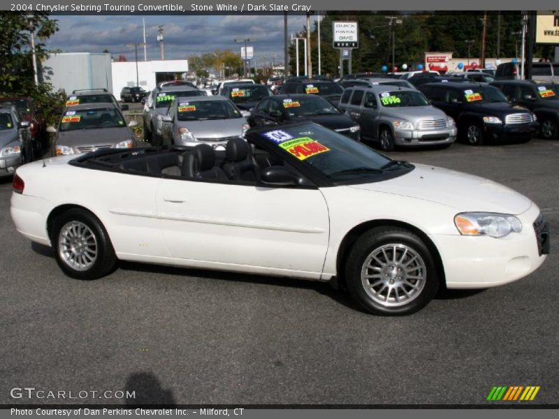 Stone White / Dark Slate Gray 2004 Chrysler Sebring Touring Convertible