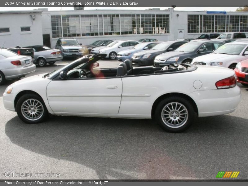 Stone White / Dark Slate Gray 2004 Chrysler Sebring Touring Convertible
