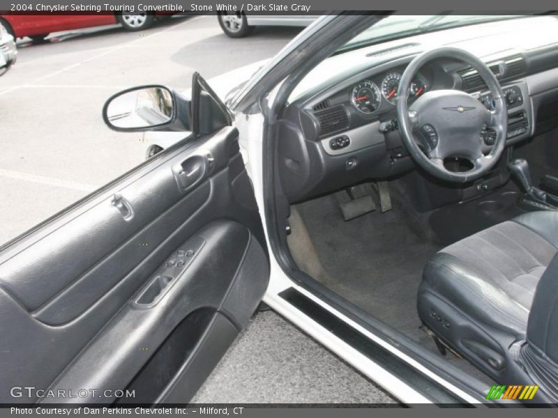 Stone White / Dark Slate Gray 2004 Chrysler Sebring Touring Convertible