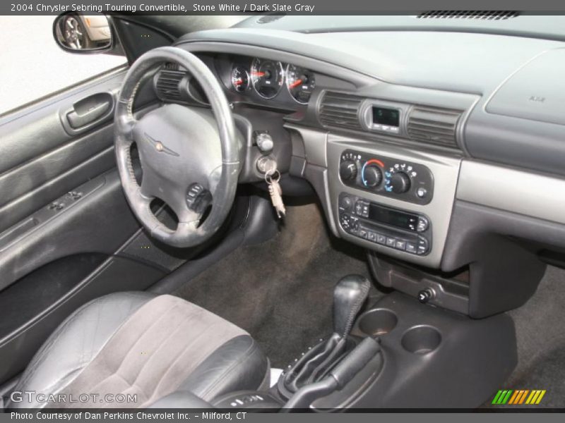 Stone White / Dark Slate Gray 2004 Chrysler Sebring Touring Convertible