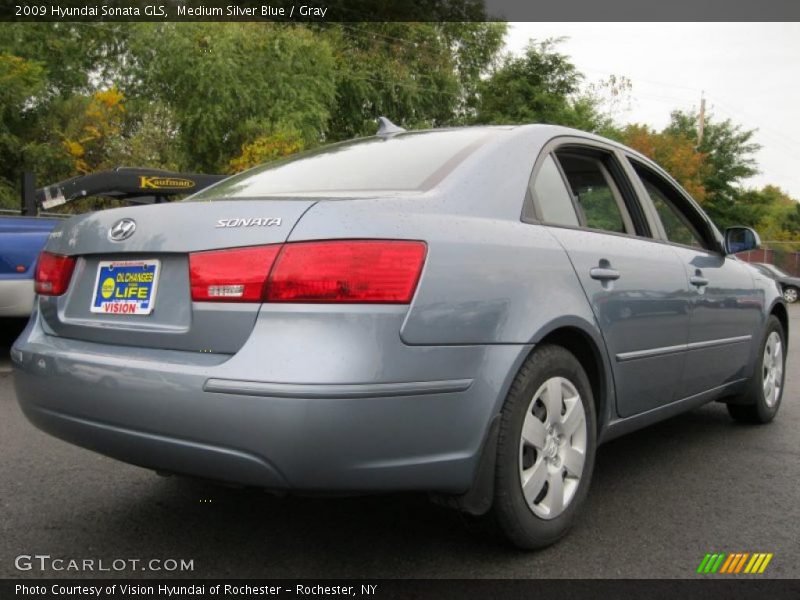 Medium Silver Blue / Gray 2009 Hyundai Sonata GLS