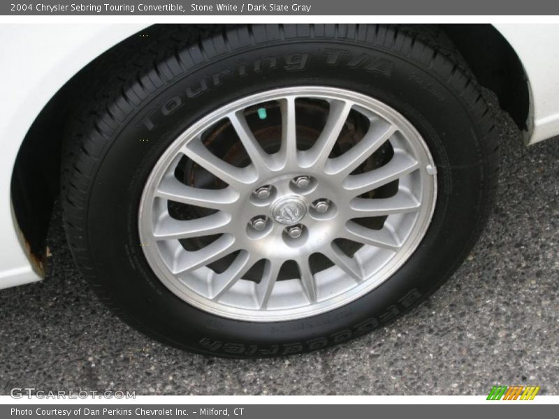 Stone White / Dark Slate Gray 2004 Chrysler Sebring Touring Convertible