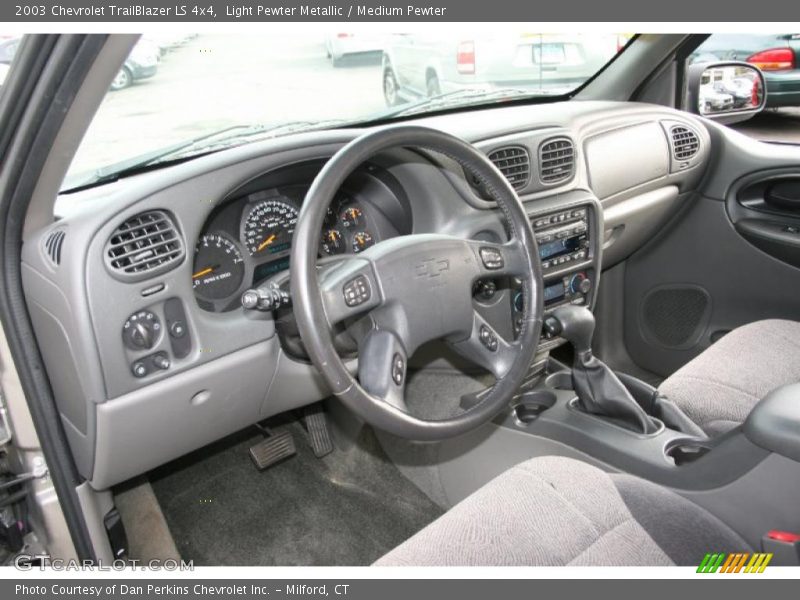 Light Pewter Metallic / Medium Pewter 2003 Chevrolet TrailBlazer LS 4x4