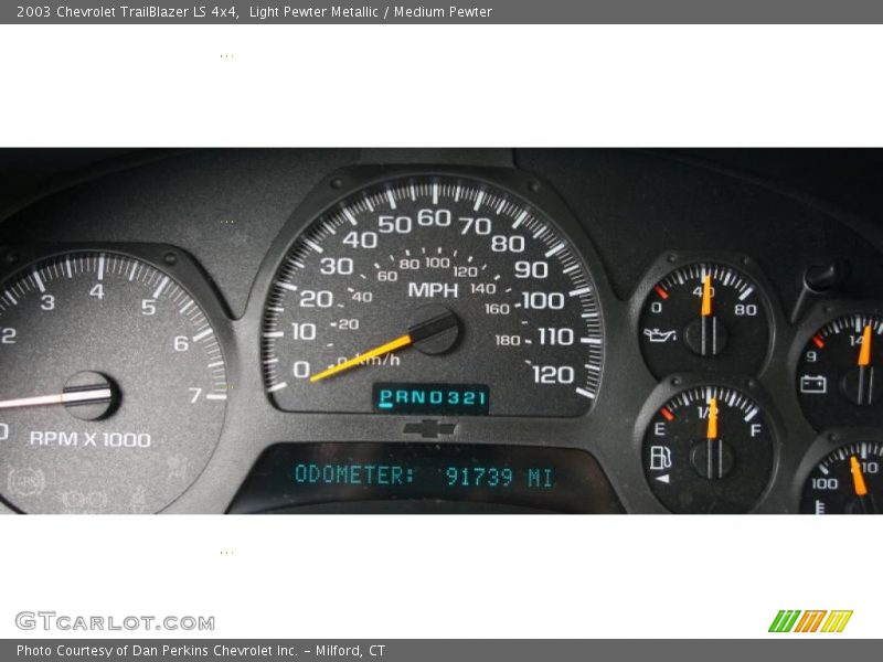 Light Pewter Metallic / Medium Pewter 2003 Chevrolet TrailBlazer LS 4x4
