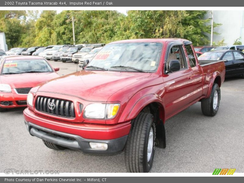 Impulse Red Pearl / Oak 2002 Toyota Tacoma Xtracab 4x4