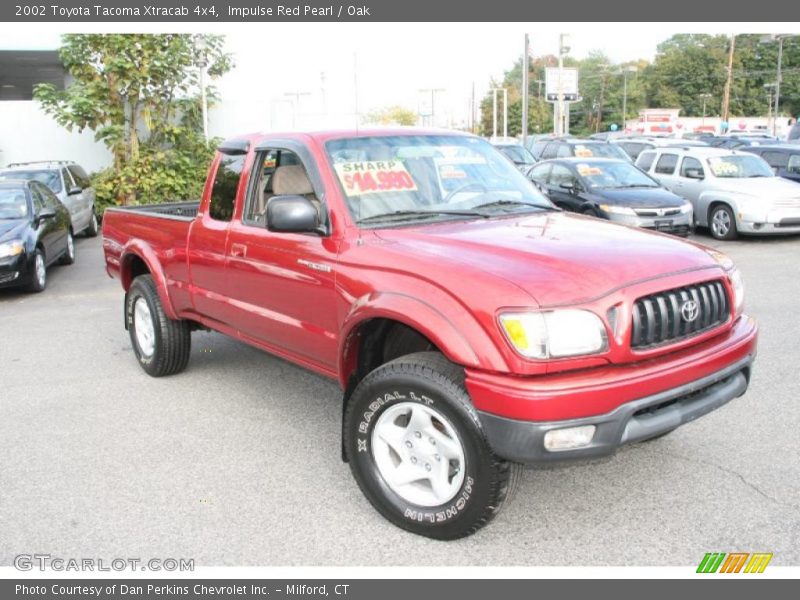 Impulse Red Pearl / Oak 2002 Toyota Tacoma Xtracab 4x4