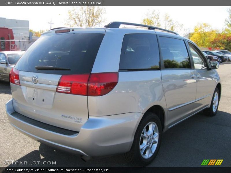 Desert Sand Mica / Taupe 2005 Toyota Sienna XLE AWD