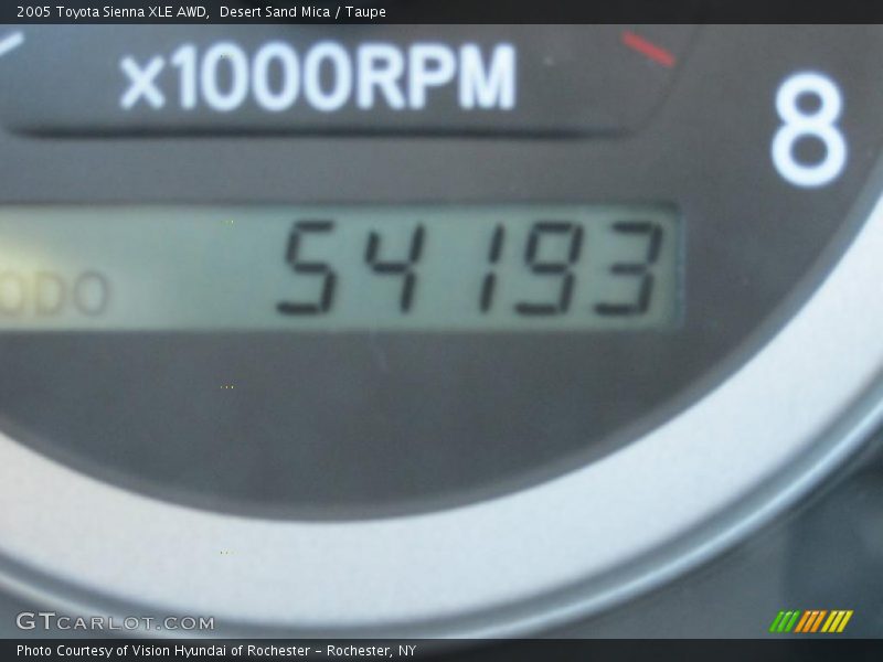 Desert Sand Mica / Taupe 2005 Toyota Sienna XLE AWD