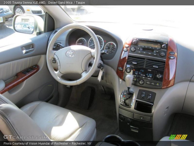 Desert Sand Mica / Taupe 2005 Toyota Sienna XLE AWD