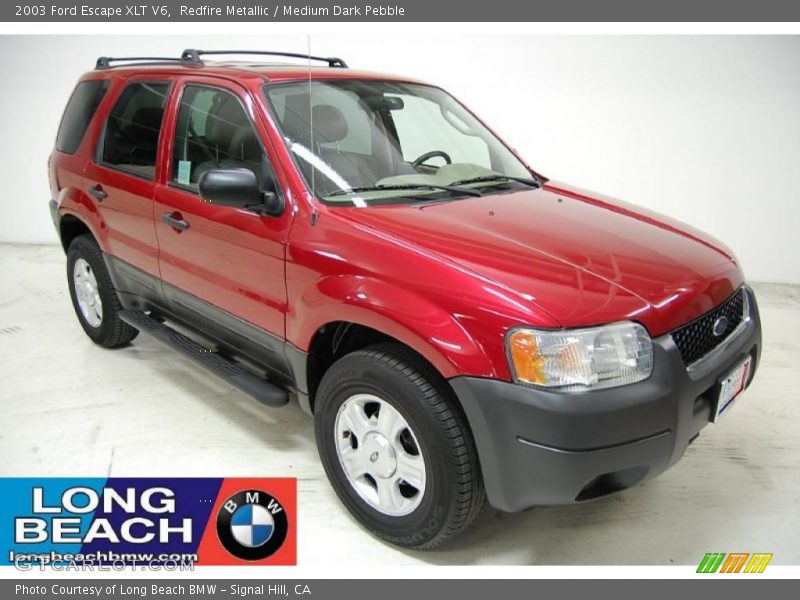 Redfire Metallic / Medium Dark Pebble 2003 Ford Escape XLT V6