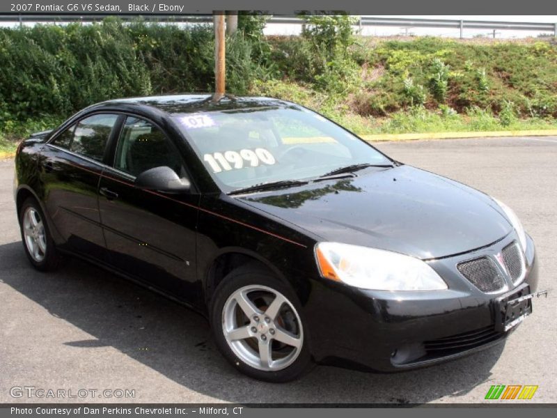 Black / Ebony 2007 Pontiac G6 V6 Sedan