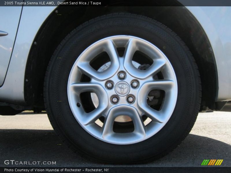 Desert Sand Mica / Taupe 2005 Toyota Sienna XLE AWD