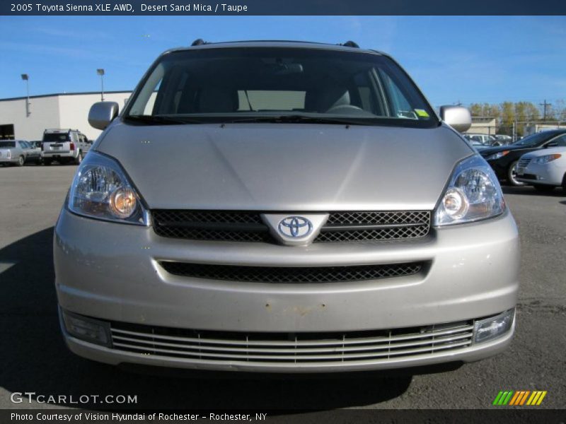 Desert Sand Mica / Taupe 2005 Toyota Sienna XLE AWD