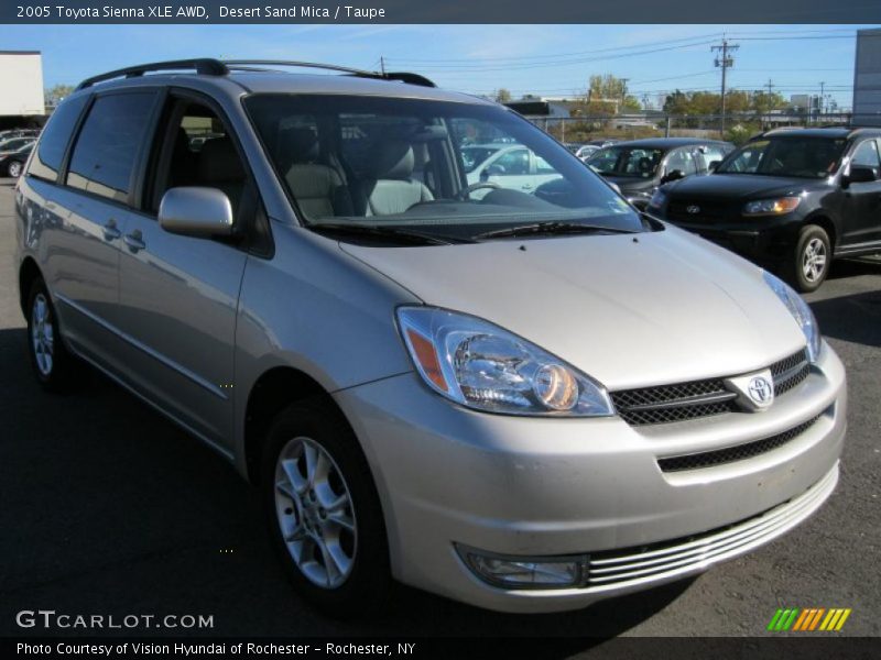 Desert Sand Mica / Taupe 2005 Toyota Sienna XLE AWD