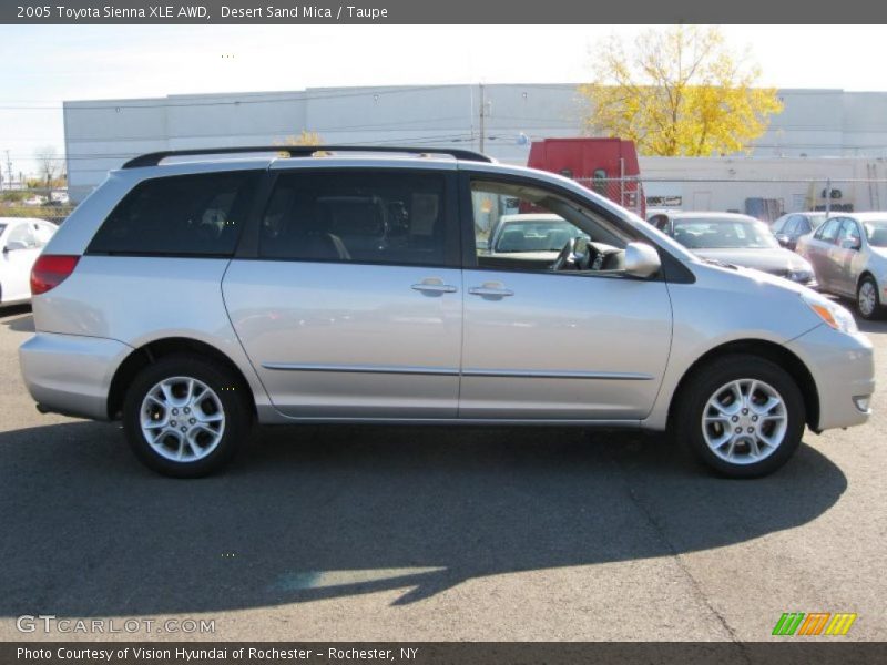 Desert Sand Mica / Taupe 2005 Toyota Sienna XLE AWD