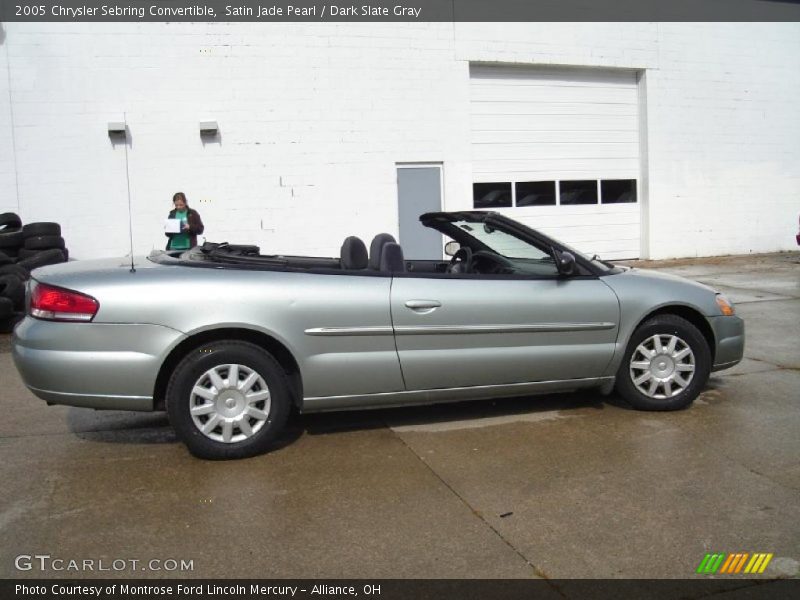 Satin Jade Pearl / Dark Slate Gray 2005 Chrysler Sebring Convertible