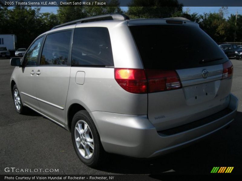 Desert Sand Mica / Taupe 2005 Toyota Sienna XLE AWD