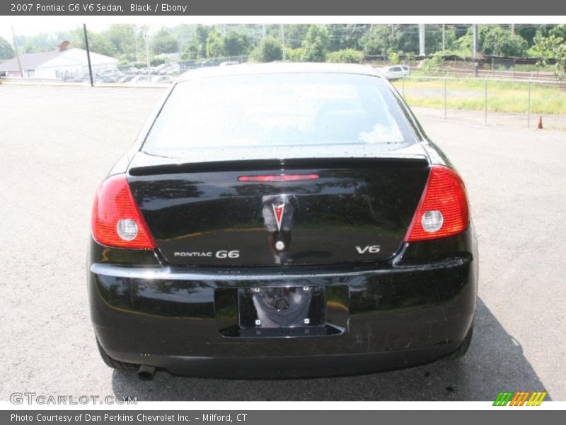 Black / Ebony 2007 Pontiac G6 V6 Sedan