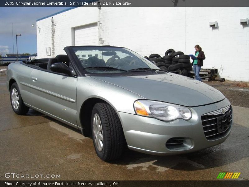 Satin Jade Pearl / Dark Slate Gray 2005 Chrysler Sebring Convertible