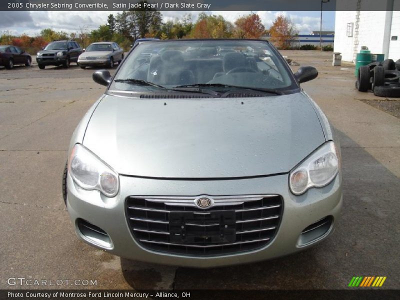 Satin Jade Pearl / Dark Slate Gray 2005 Chrysler Sebring Convertible