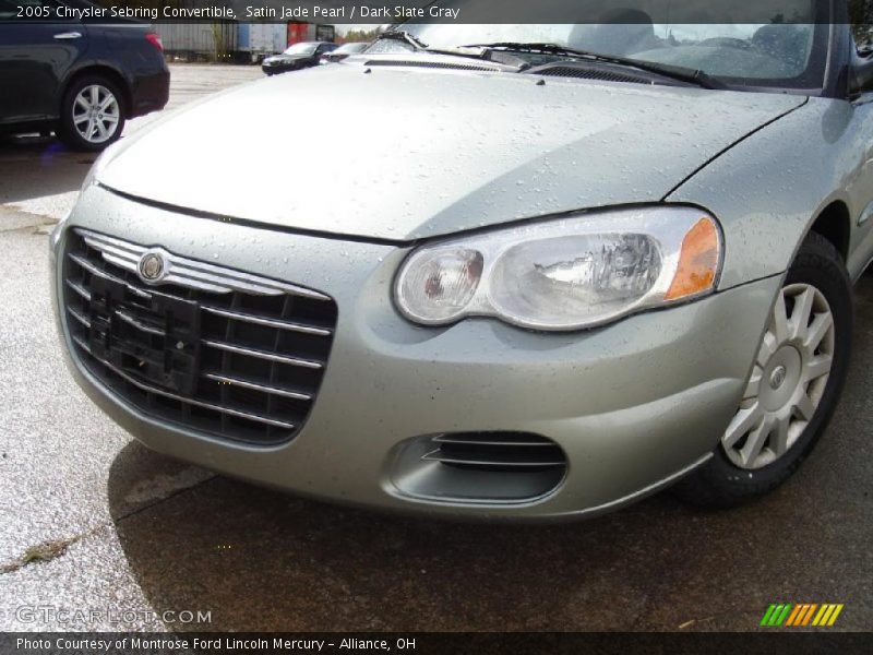 Satin Jade Pearl / Dark Slate Gray 2005 Chrysler Sebring Convertible