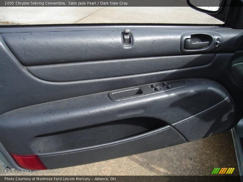 Satin Jade Pearl / Dark Slate Gray 2005 Chrysler Sebring Convertible